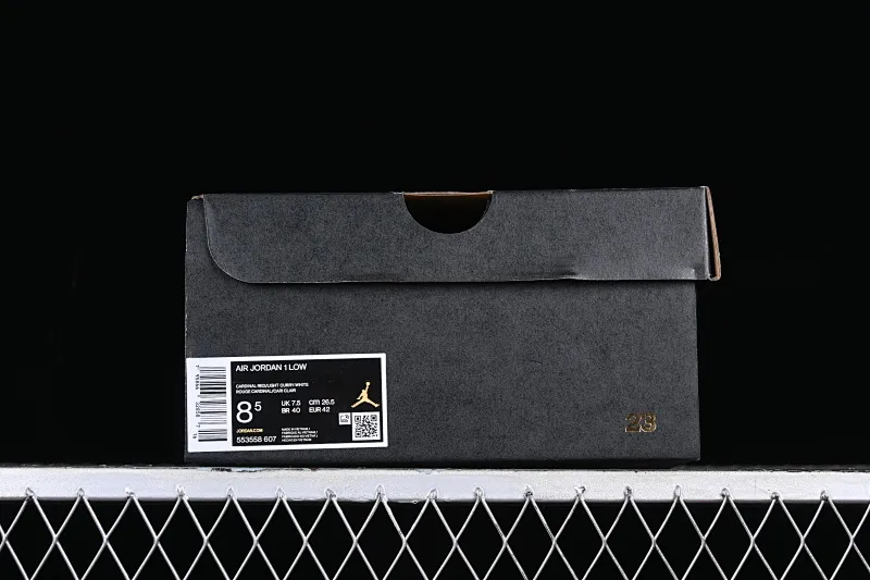All categories Air Jordan Jordan series basketball shoes Air Jordan 1 Low G version pure original Air Jordan 1 Low AJ1 Joe 1 new white and red low-end basketball shoes 553558-607